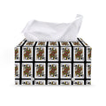 Queen Of Spades Pattern Print Leather Tissue Box Cover