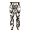 Queen Of Spades Pattern Print Men's Leggings