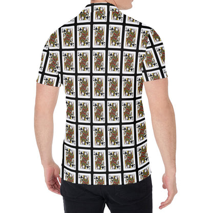 Queen Of Spades Pattern Print Men's Shirt