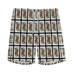 Queen Of Spades Pattern Print Men's Sports Shorts