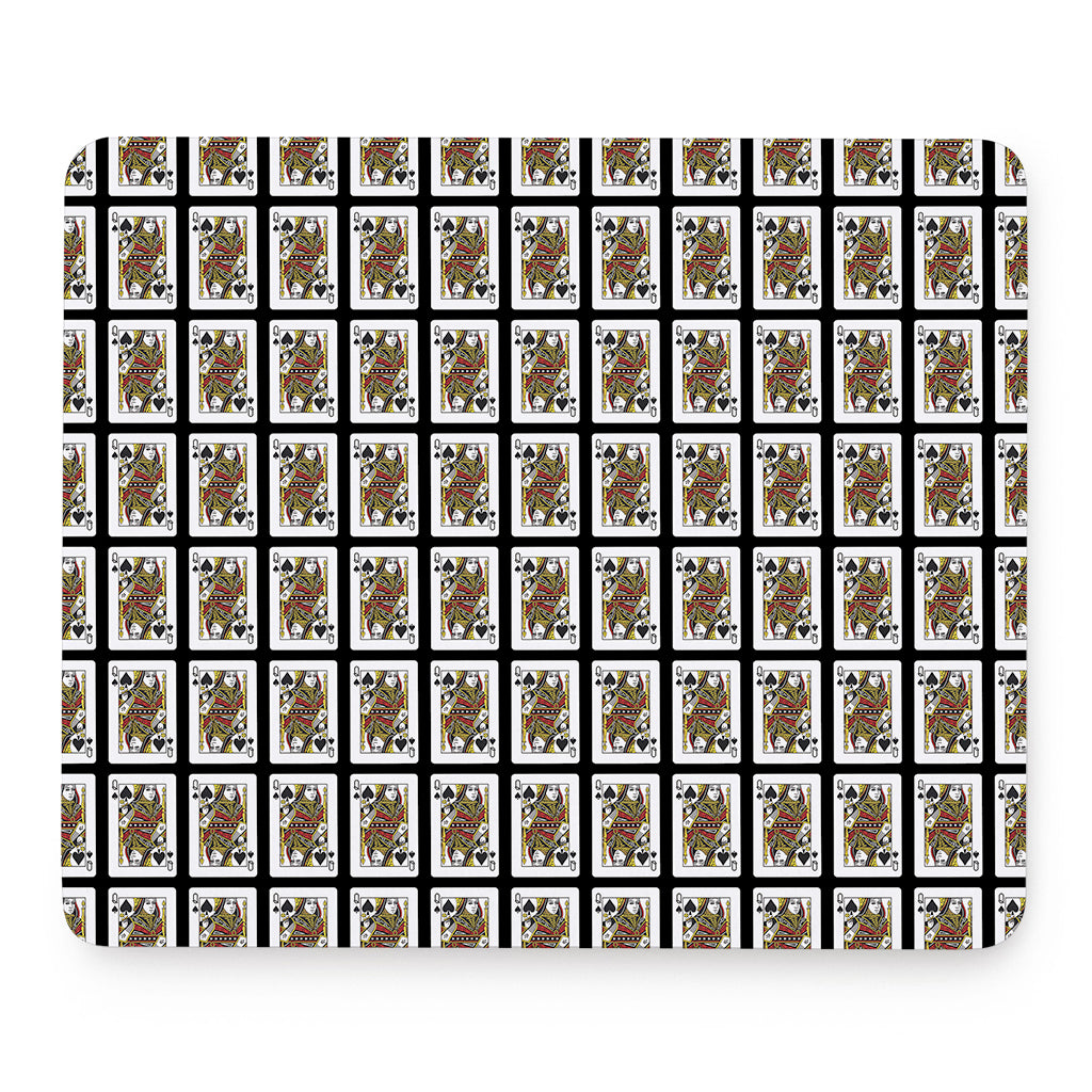 Queen Of Spades Pattern Print Mouse Pad