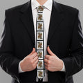 Queen Of Spades Pattern Print Necktie