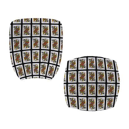 Queen Of Spades Pattern Print Office Chair Cover