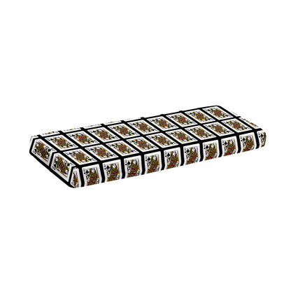 Queen Of Spades Pattern Print Piano Keyboard Cover