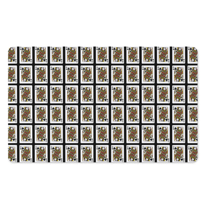 Queen Of Spades Pattern Print Polyester Doormat