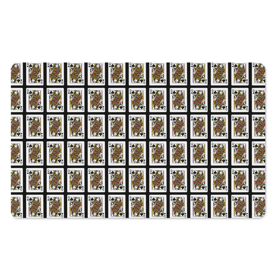 Queen Of Spades Pattern Print Polyester Doormat