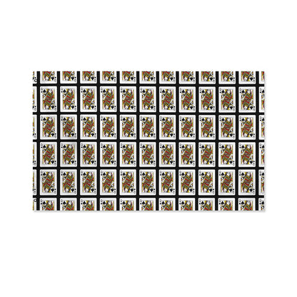 Queen Of Spades Pattern Print Polyester Flag