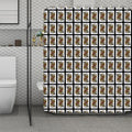 Queen Of Spades Pattern Print Polyester Shower Curtain