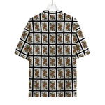 Queen Of Spades Pattern Print Rayon Hawaiian Shirt