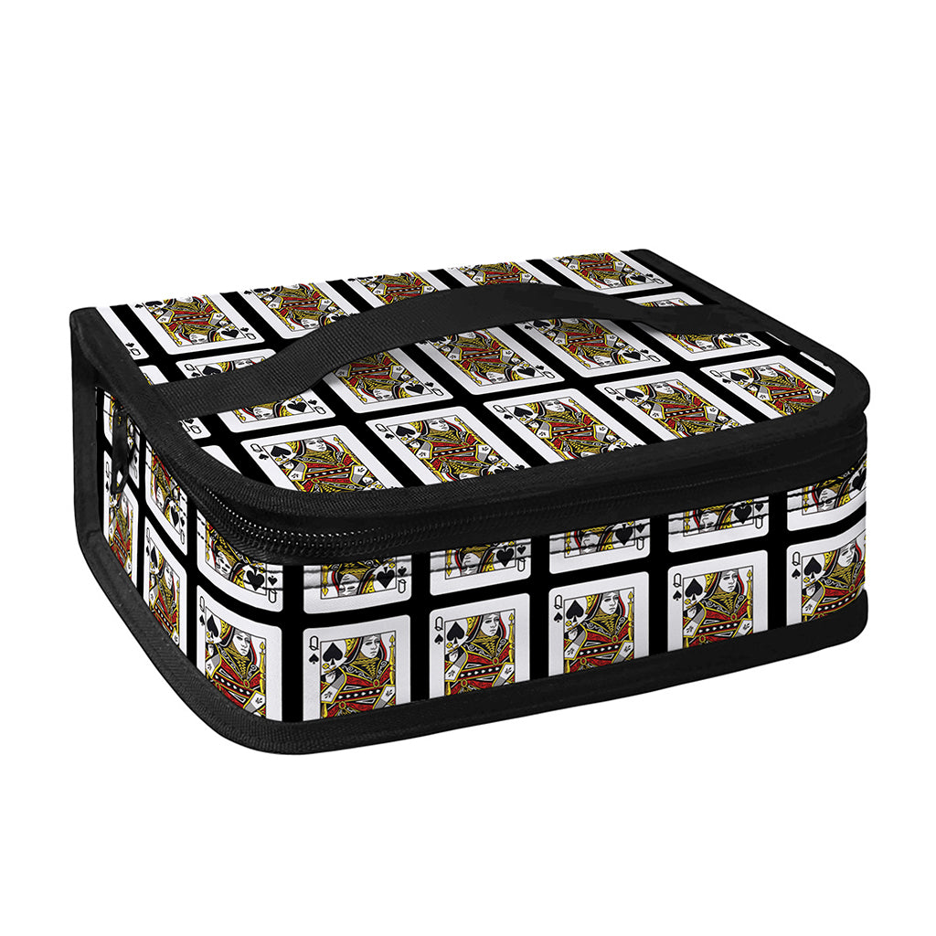 Queen Of Spades Pattern Print Small Lunch Bag