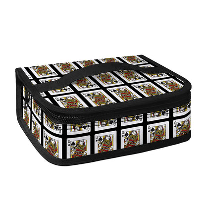 Queen Of Spades Pattern Print Small Lunch Bag
