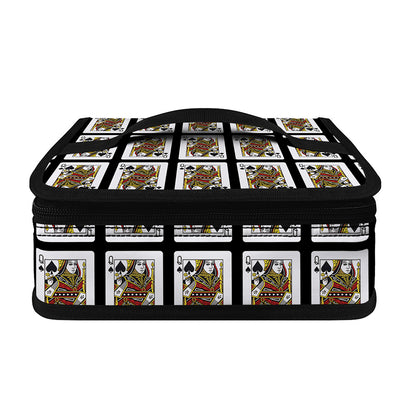 Queen Of Spades Pattern Print Small Lunch Bag