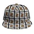 Queen Of Spades Pattern Print Snapback Cap