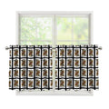 Queen Of Spades Pattern Print Tier Curtains