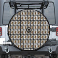 Queen Of Spades Pattern Print Tire Cover With Camera Hole
