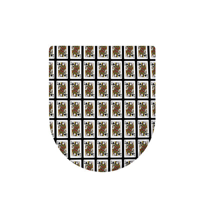 Queen Of Spades Pattern Print Toilet Lid Cover