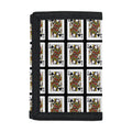 Queen Of Spades Pattern Print Trifold Wallet