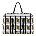 Queen Of Spades Pattern Print Utility Tote Bag