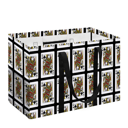 Queen Of Spades Pattern Print Utility Tote Bag