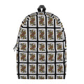 Queen Of Spades Pattern Print School Backpack