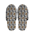 Queen Of Spades Pattern Print Slippers