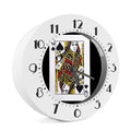 Queen Of Spades Playing Card Print Alarm Clock