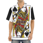 Queen Of Spades Playing Card Print Aloha Shirt