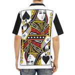 Queen Of Spades Playing Card Print Aloha Shirt