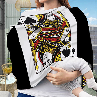 Queen Of Spades Playing Card Print Baby Seat Cover