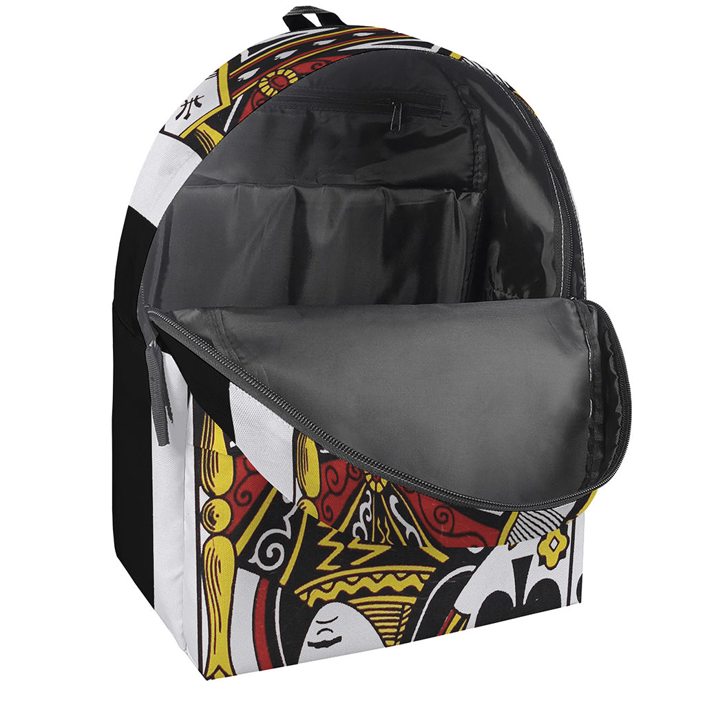 Queen Of Spades Playing Card Print Backpack