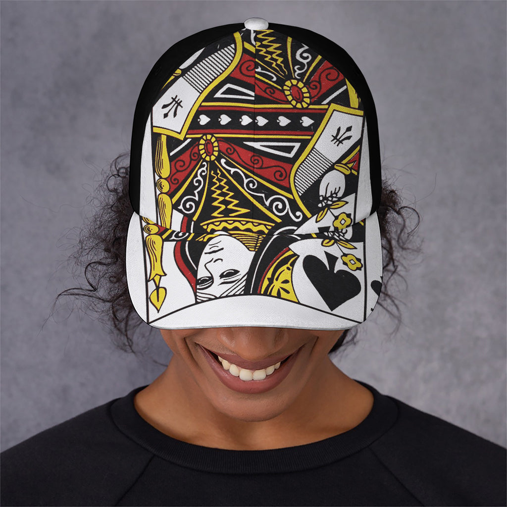 Queen Of Spades Playing Card Print Baseball Cap