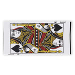 Queen Of Spades Playing Card Print Beach Towel