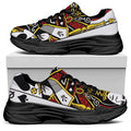 Queen Of Spades Playing Card Print Black Chunky Shoes