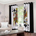 Queen Of Spades Playing Card Print Dimout Grommet Curtains