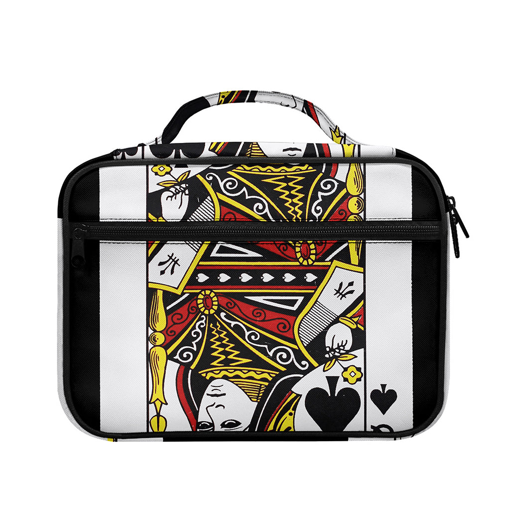 Queen Of Spades Playing Card Print Briefcase Bible Bag
