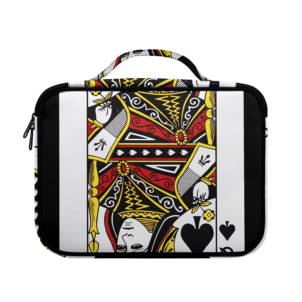 Queen Of Spades Playing Card Print Briefcase Bible Bag