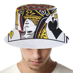 Queen Of Spades Playing Card Print Bucket Hat