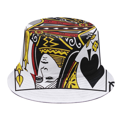 Queen Of Spades Playing Card Print Bucket Hat