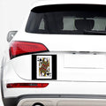 Queen Of Spades Playing Card Print Car Sticker