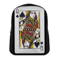 Queen Of Spades Playing Card Print Casual Backpack