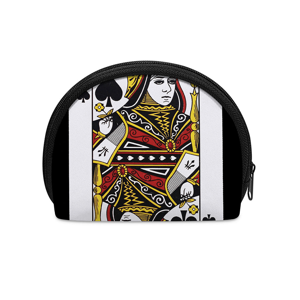 Queen Of Spades Playing Card Print Coin Purse