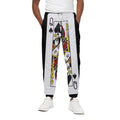 Queen Of Spades Playing Card Print Cotton Sweatpants