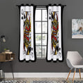 Queen Of Spades Playing Card Print Grommet Curtain Panels