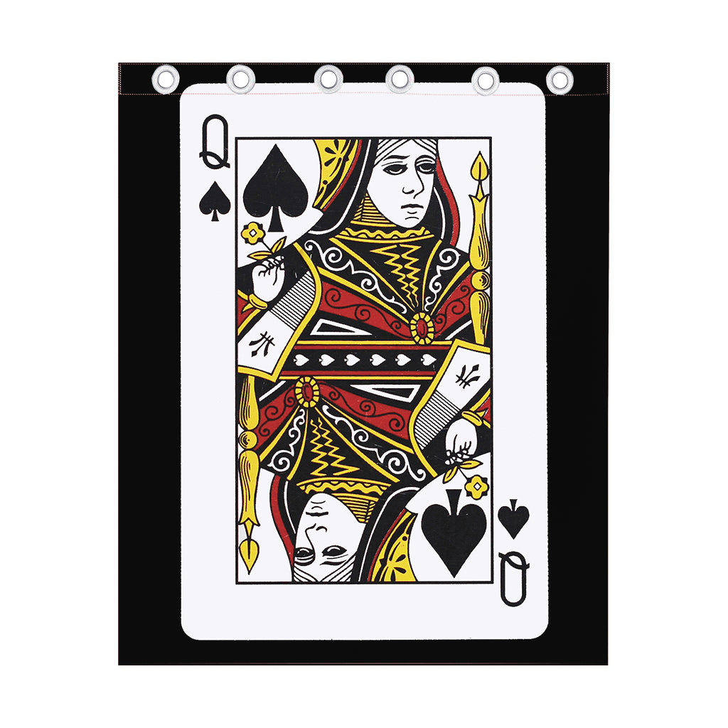 Queen Of Spades Playing Card Print Curtain