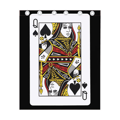 Queen Of Spades Playing Card Print Curtain
