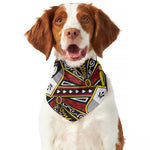 Queen Of Spades Playing Card Print Dog Bandana