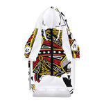 Queen Of Spades Playing Card Print Dog Zip Up Hoodie