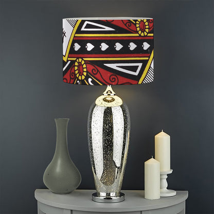 Queen Of Spades Playing Card Print Drum Lamp Shade