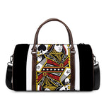 Queen Of Spades Playing Card Print Duffle Bag