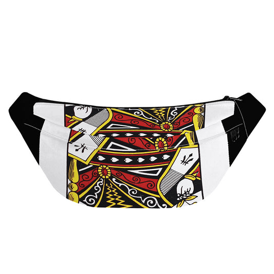 Queen Of Spades Playing Card Print Fanny Pack